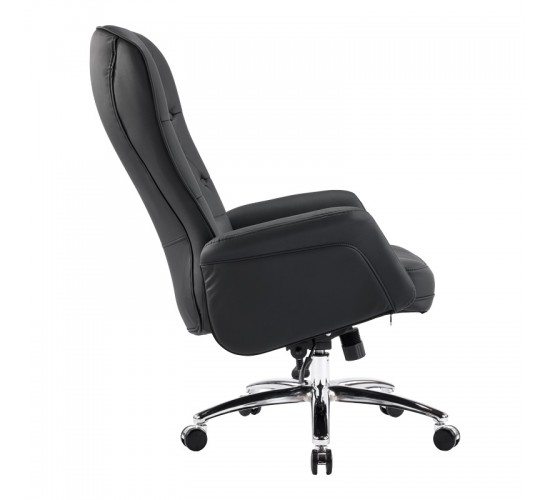 Καρέκλα γραφείου διευθυντή Kaline pu σε μαύρη απόχρωση 69x79x115-123εκ Υλικό: METAL - PU 033-000031