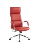 Καρέκλα γραφείου διευθυντή Bendona pu σε κόκκινη απόχρωση 71x78x119-127εκ Υλικό: METAL - PU 033-000034