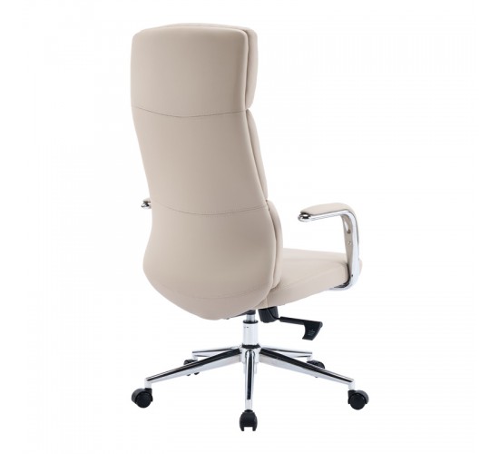 Καρέκλα γραφείου διευθυντή Bendona pu σε μπεζ απόχρωση 71x78x119-127εκ Υλικό: METAL - PU 033-000035