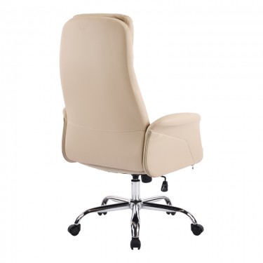 Καρέκλα γραφείου διευθυντή Derjio μπεζ pu 68x66x115εκ Υλικό: METAL - PU 033-000036