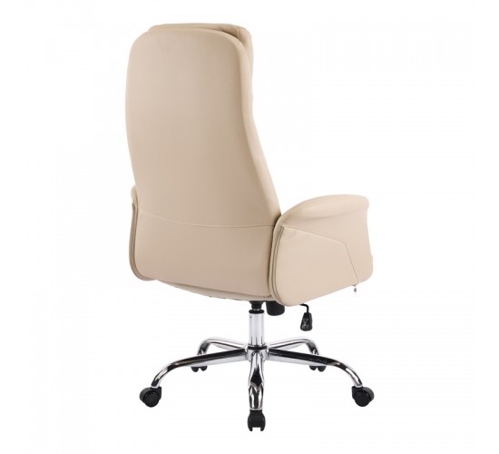 Καρέκλα γραφείου διευθυντή Derjio μπεζ pu 68x66x115εκ Υλικό: METAL - PU 033-000036