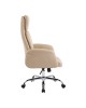 Καρέκλα γραφείου διευθυντή Derjio μπεζ pu 68x66x115εκ Υλικό: METAL - PU 033-000036