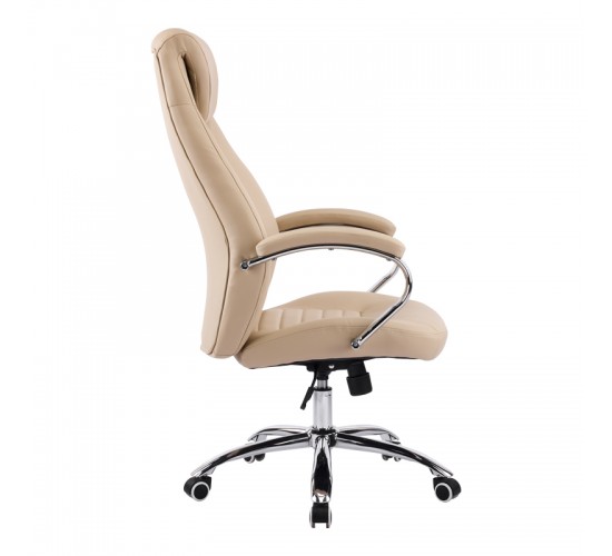 Καρέκλα γραφείου διευθυντή Sonar μπεζ pu 61x57x120-128εκ Υλικό: METAL - PU 033-000037