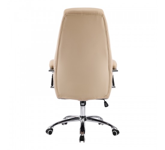 Καρέκλα γραφείου διευθυντή Sonar μπεζ pu 61x57x120-128εκ Υλικό: METAL - PU 033-000037