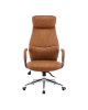 Καρέκλα γραφείου διευθυντή Ferka καφέ pu 64x71x120-128εκ Υλικό: METAL - PU 033-000038