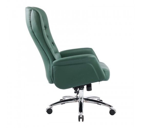 Καρέκλα γραφείου διευθυντή Kaline πράσινο pu 69x79x115-123εκ Υλικό: METAL - PU 033-000039