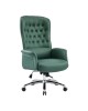 Καρέκλα γραφείου διευθυντή Kaline πράσινο pu 69x79x115-123εκ Υλικό: METAL - PU 033-000039