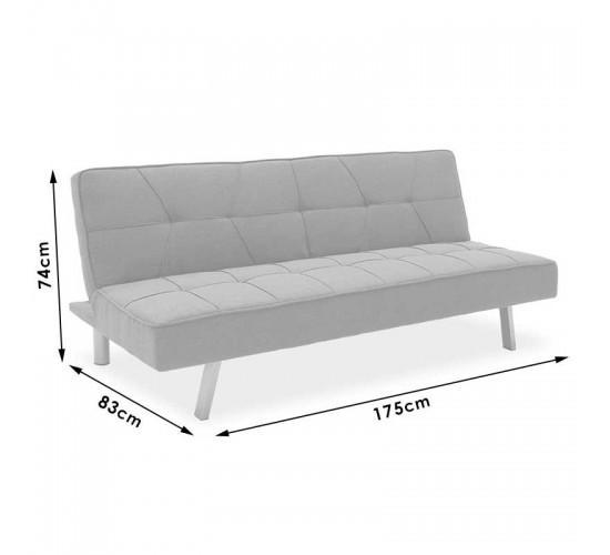 Καναπές-κρεβάτι Travis 3θέσιος με ύφασμα μπεζ 175x83x74εκ Υλικό: FABRIC 035-000025 Καναπές-κρεβάτι Travis 3θέσιος με ύφασμα μπεζ 175x83x74εκ Υλικό: FABRIC 035-000025