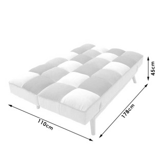 Καναπές - κρεβάτι Andy 3θέσιος με ύφασμα πολύχρωμο 178x91x86εκ Υλικό: FABRIC 035-000026