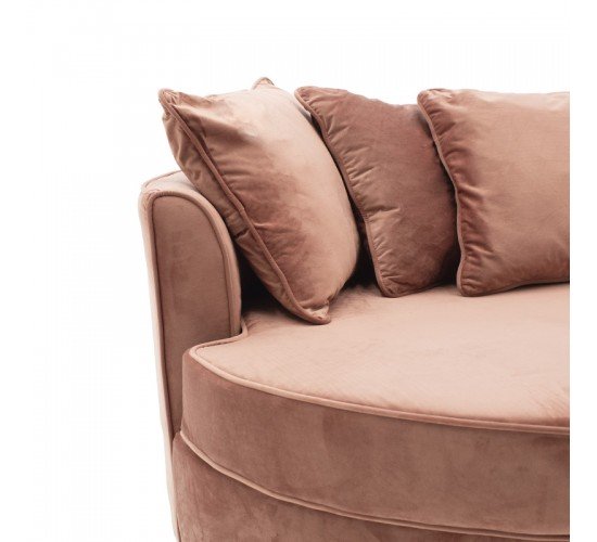 Πολυθρόνα-καναπές Ophelia βελούδο σάπιο μήλο 123x120x85εκ Υλικό: VELVET 035-000040