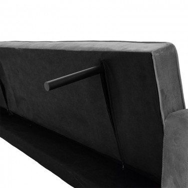 Καναπές-κρεβάτι Success 3θέσιος βελούδο γκρι-μπεζ 190x80x84εκ Υλικό: VELVET 035-000066