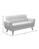 Καναπές Decency 2θέσιος ύφασμα μπεζ 149x75x86εκ Υλικό: FABRIC 035-000075 Καναπές Decency 2θέσιος ύφασμα μπεζ 149x75x86εκ Υλικό: FABRIC 035-000075