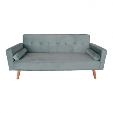 Καναπές-κρεβάτι Success 3θέσιος βελούδο σε μέντα απόχρωση 190x80x84εκ Υλικό: VELVET FABRIC - WOOD - FOAM 035-000098