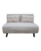 Καναπές-κρεβάτι Josuane I διθέσιος βελούδο σε γκρι απόχρωση 122x80x81εκ Υλικό: velvet-wood legs-wooden frame 035-000108