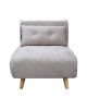 Πολυθρόνα-κρεβάτι Josuane I βελούδο σε γκρι απόχρωση 78x80x81εκ Υλικό: VELVET  WOOD LEGS -WOOD FRAME 035-000110