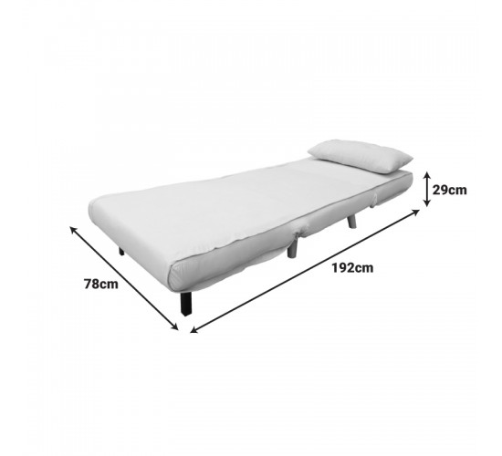 Πολυθρόνα-κρεβάτι Josuane I βελούδο σε γκρι απόχρωση 78x80x81εκ Υλικό: VELVET  WOOD LEGS -WOOD FRAME 035-000110