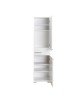 Ντουλάπα Chad με συρτάρια λευκό gloss 45x40x188εκ Υλικό: CLIPBOARD WITH MELAMINE 16mm. 039-000169