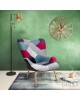 Πολυθρόνα Kido υφασμάτινη χρώμα patchwork Υλικό: WOOD.FABRIC 046-000001 Πολυθρόνα Kido υφασμάτινη χρώμα patchwork Υλικό: WOOD.FABRIC 046-000001
