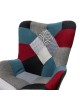 Πολυθρόνα Kido υφασμάτινη χρώμα patchwork Υλικό: WOOD.FABRIC 046-000001 Πολυθρόνα Kido υφασμάτινη χρώμα patchwork Υλικό: WOOD.FABRIC 046-000001