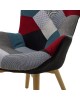 Πολυθρόνα Kido υφασμάτινη χρώμα patchwork Υλικό: WOOD.FABRIC 046-000001 Πολυθρόνα Kido υφασμάτινη χρώμα patchwork Υλικό: WOOD.FABRIC 046-000001