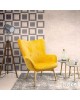 Πολυθρόνα Kido βελούδο χρώμα κίτρινο Υλικό: FABRIC VELVET 046-000003 Πολυθρόνα Kido βελούδο χρώμα κίτρινο Υλικό: FABRIC VELVET 046-000003