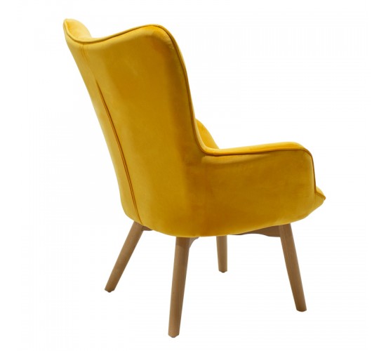 Πολυθρόνα Kido βελούδο χρώμα κίτρινο Υλικό: FABRIC VELVET 046-000003 Πολυθρόνα Kido βελούδο χρώμα κίτρινο Υλικό: FABRIC VELVET 046-000003