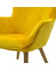 Πολυθρόνα Kido βελούδο χρώμα κίτρινο Υλικό: FABRIC VELVET 046-000003 Πολυθρόνα Kido βελούδο χρώμα κίτρινο Υλικό: FABRIC VELVET 046-000003