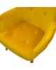 Πολυθρόνα Kido βελούδο χρώμα κίτρινο Υλικό: FABRIC VELVET 046-000003 Πολυθρόνα Kido βελούδο χρώμα κίτρινο Υλικό: FABRIC VELVET 046-000003
