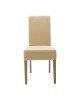 Καρέκλα Ditta PU εκρού- πόδι μασίφ ξύλο sonoma Υλικό: PU - SOLID WOOD BEECH 047-000030
