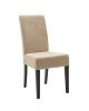 Καρέκλα Ditta ύφασμα εκρού-πόδι μασίφ ξύλο μαύρο Υλικό: FABRIC - SOLID WOOD BEECH 047-000049