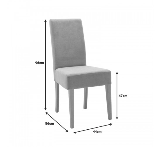 Καρέκλα Ditta ύφασμα γκρι-πόδι sonoma 44x56x96εκ Υλικό: FABRIC - SOLID WOOD BEECH 047-000061 Καρέκλα Ditta ύφασμα γκρι-πόδι sonoma 44x56x96εκ Υλικό: FABRIC - SOLID WOOD BEECH 047-000061