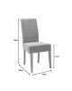 Καρέκλα Ditta ύφασμα γκρι-πόδι sonoma 44x56x96εκ Υλικό: FABRIC - SOLID WOOD BEECH 047-000061 Καρέκλα Ditta ύφασμα γκρι-πόδι sonoma 44x56x96εκ Υλικό: FABRIC - SOLID WOOD BEECH 047-000061