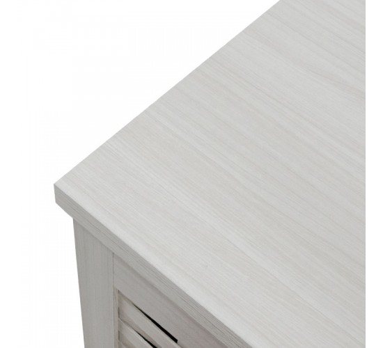 Παπουτσοθήκη-ντουλάπι MANTAM 12 ζεύγων χρώμα λευκό-γκρι 78x40x92εκ Υλικό: CLIPBOARD 16mm & TOP 3CM - 3D PAPER WOOD 049-000002
