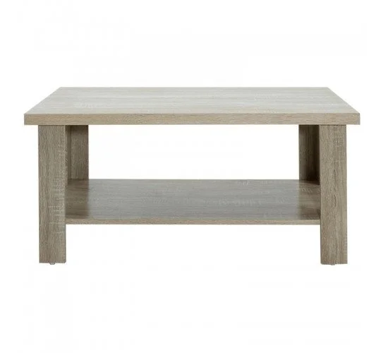 Τραπέζι σαλονιού RIANO χρώμα sonoma 89,5x49,5x42,5εκ Υλικό: MELAMINE 16mm & TOP 3CM - 3D PAPER WOOD 049-000024 Τραπέζι σαλονιού RIANO χρώμα sonoma 89,5x49,5x42,5εκ Υλικό: MELAMINE 16mm & TOP 3CM - 3D PAPER WOOD 049-000024