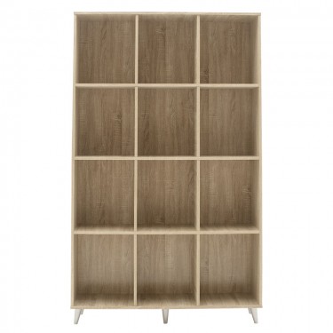 Βιβλιοθήκη FIRENZE χρώμα sonoma 107x28,6x178εκ Υλικό: CLIPBOARD 16mm - 3D PAPER WOOD 049-000045