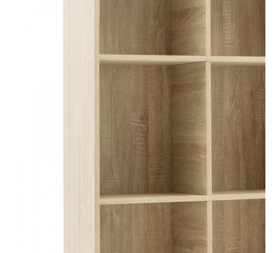 Βιβλιοθήκη FIRENZE χρώμα sonoma 107x28,6x178εκ Υλικό: CLIPBOARD 16mm - 3D PAPER WOOD 049-000045 Βιβλιοθήκη FIRENZE χρώμα sonoma 107x28,6x178εκ Υλικό: CLIPBOARD 16mm - 3D PAPER WOOD 049-000045