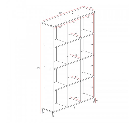Βιβλιοθήκη FIRENZE χρώμα sonoma 107x28,6x178εκ Υλικό: CLIPBOARD 16mm - 3D PAPER WOOD 049-000045 Βιβλιοθήκη FIRENZE χρώμα sonoma 107x28,6x178εκ Υλικό: CLIPBOARD 16mm - 3D PAPER WOOD 049-000045