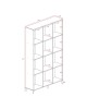 Βιβλιοθήκη FIRENZE χρώμα sonoma 107x28,6x178εκ Υλικό: CLIPBOARD 16mm - 3D PAPER WOOD 049-000045 Βιβλιοθήκη FIRENZE χρώμα sonoma 107x28,6x178εκ Υλικό: CLIPBOARD 16mm - 3D PAPER WOOD 049-000045