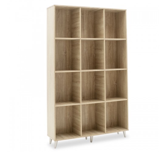 Βιβλιοθήκη FIRENZE χρώμα sonoma 107x28,6x178εκ Υλικό: CLIPBOARD 16mm - 3D PAPER WOOD 049-000045 Βιβλιοθήκη FIRENZE χρώμα sonoma 107x28,6x178εκ Υλικό: CLIPBOARD 16mm - 3D PAPER WOOD 049-000045