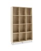Βιβλιοθήκη FIRENZE χρώμα sonoma 107x28,6x178εκ Υλικό: CLIPBOARD 16mm - 3D PAPER WOOD 049-000045 Βιβλιοθήκη FIRENZE χρώμα sonoma 107x28,6x178εκ Υλικό: CLIPBOARD 16mm - 3D PAPER WOOD 049-000045