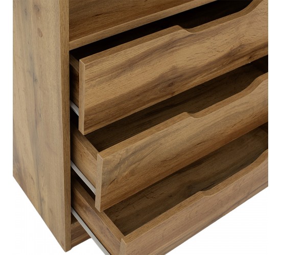 Βιβλιοθήκη Lucinda sonoma 120x29.8x180.5εκ Υλικό: CHIPBOARD 049-000067 Βιβλιοθήκη Lucinda sonoma 120x29.8x180.5εκ Υλικό: CHIPBOARD 049-000067
