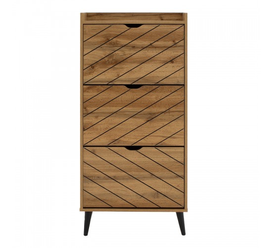 Παπουτσοθήκη Thelma 12 ζεύγων sonoma 60x23.8x131.6εκ Υλικό: CLIPBORD 049-000068 Παπουτσοθήκη Thelma 12 ζεύγων sonoma 60x23.8x131.6εκ Υλικό: CLIPBORD 049-000068