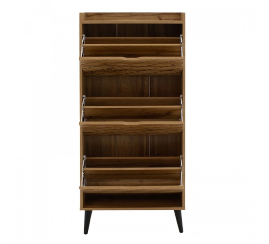 Παπουτσοθήκη Thelma 12 ζεύγων sonoma 60x23.8x131.6εκ Υλικό: CLIPBORD 049-000068 Παπουτσοθήκη Thelma 12 ζεύγων sonoma 60x23.8x131.6εκ Υλικό: CLIPBORD 049-000068