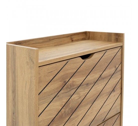 Παπουτσοθήκη Thelma 12 ζεύγων sonoma 60x23.8x131.6εκ Υλικό: CLIPBORD 049-000068 Παπουτσοθήκη Thelma 12 ζεύγων sonoma 60x23.8x131.6εκ Υλικό: CLIPBORD 049-000068