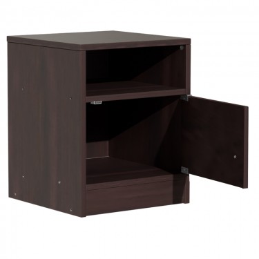 Κομοδίνο Foly με ένα ντουλάπι καρυδί 40x40x50εκ Υλικό: 15mm PARTICLE BOARD 049-000071