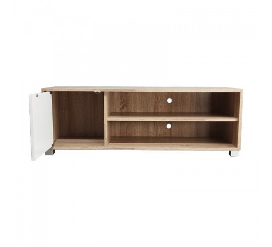 Έπιπλο τηλεόρασης Ellon μελαμίνης sonoma-λευκό 120x40x41εκ. Υλικό: 15mm PARTICLE BOARD 049-000080 Έπιπλο τηλεόρασης Ellon μελαμίνης sonoma-λευκό 120x40x41εκ. Υλικό: 15mm PARTICLE BOARD 049-000080