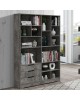 Βιβλιοθήκη Lucinda γκρι oak 120x29.8x180.5εκ Υλικό: CHIPBOARD 049-000092 Βιβλιοθήκη Lucinda γκρι oak 120x29.8x180.5εκ Υλικό: CHIPBOARD 049-000092
