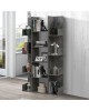 Βιβλιοθήκη Charles μελαμίνης γκρι oak 90x31x182.5εκ Υλικό: E1 PARTICLEBOARD 049-000093 Βιβλιοθήκη Charles μελαμίνης γκρι oak 90x31x182.5εκ Υλικό: E1 PARTICLEBOARD 049-000093