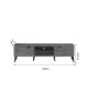 Έπιπλο τηλεόρασης Thelma sonoma μελαμίνης 150x40x41.6εκ Υλικό: LPL MELAMINE 049-000099 Έπιπλο τηλεόρασης Thelma sonoma μελαμίνης 150x40x41.6εκ Υλικό: LPL MELAMINE 049-000099