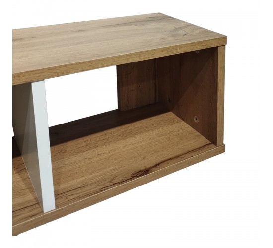 Ραφιέρα τοίχου Flevior σε sonoma με λευκή απόχρωση 90x22x25.6εκ Υλικό: PARTICLE BOARD WITH LPL 049-000103 Ραφιέρα τοίχου Flevior σε sonoma με λευκή απόχρωση 90x22x25.6εκ Υλικό: PARTICLE BOARD WITH LPL 049-000103
